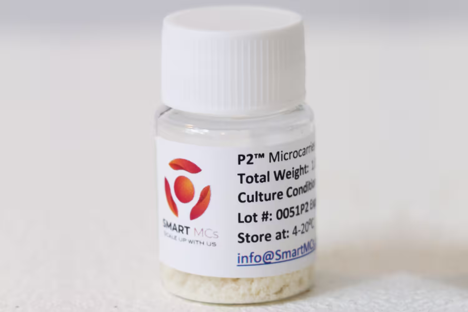 P2 Microcarrier Hard - 20,000 cm<sup>2</sup> P2 Microcarrier Hard - 20,000 cm<sup>2</sup>